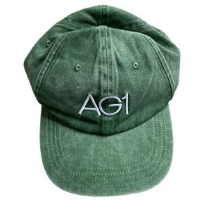 AG1 Strapback Hat Green OS 100% Cotton